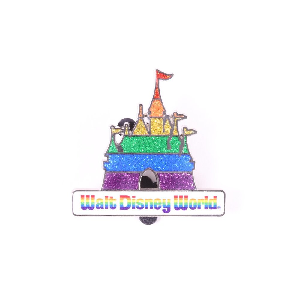 Walt Disney World Rainbow Glitter Castle Pin